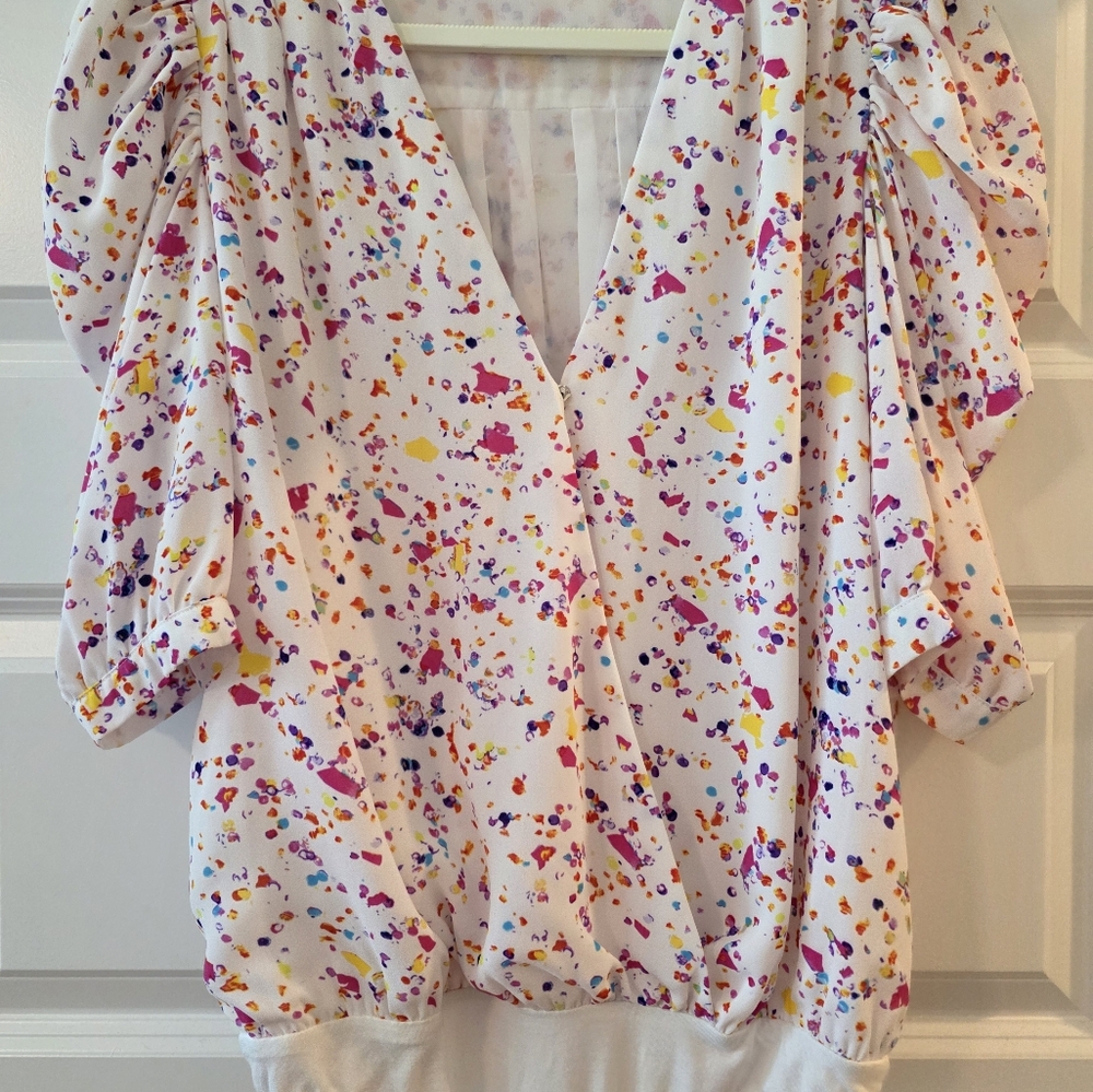 NWOT Buddy Love Vita Confetti Print Bodysuit